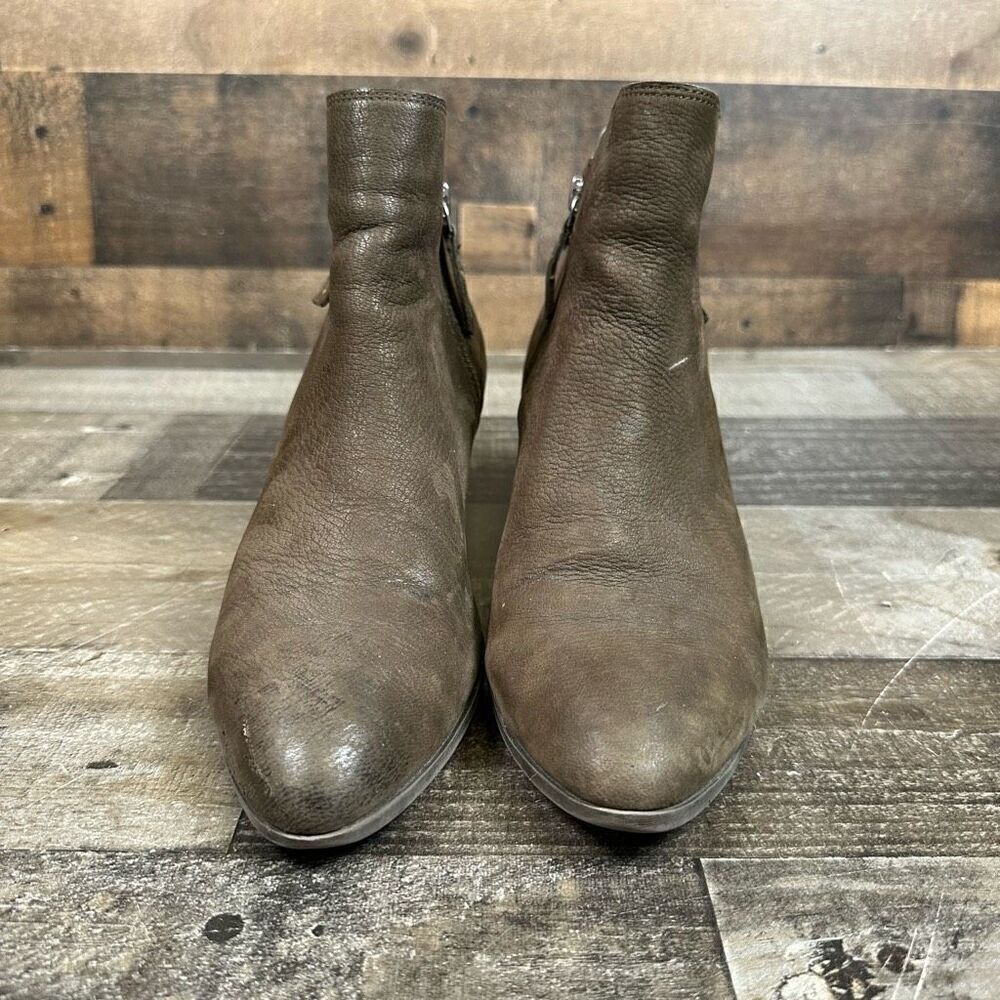FRYE judith ankle booties womens size 10 brown suede - Picture 2 of 11